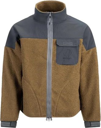 Murphy & Nye Swell Jacket - Heren - Fleece jassen - Bruin - L - Polyester - Fitness