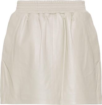 Arma Mare leather skirt - women - Lambskin/Polyester - 34 - Neutrals