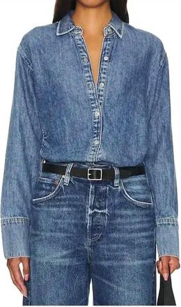 Rag & Bone Liliana Shirt Jacket In Blue
