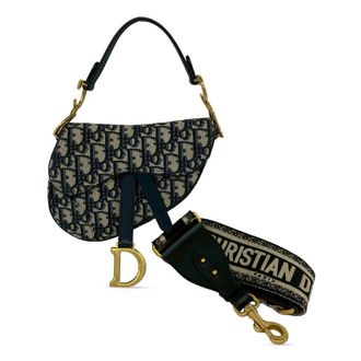 Dior Pre-owned Dior Mini Oblique Canvas Saddle Bag Ladies 1F6EK0NCEWV6AMLK