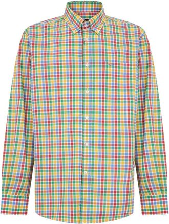 Paul & Shark Lange Mouwen Geruite Overhemd - Heren - Casual Overhemden - Veelkleurig - 5XL - Katoen - Overhemden