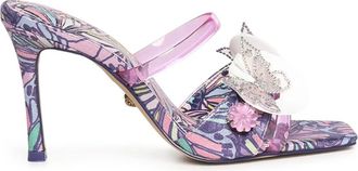 Kurt Geiger Butterfly Mule Sandal - Dames - Muiltjes - Paars - 38 EU - Schoenen