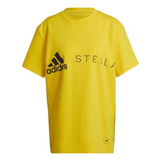 adidas (WMNS) adidas by Stella McCartney Logo T-Shirt Yellow HI0902