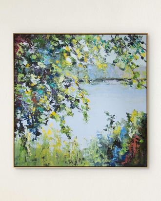 John-Richard The Secret Lake Embellished Giclee by Lorrie Lane