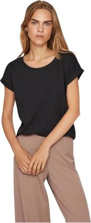 Vila Mujer, Camisetas, Negro, Talla: XS