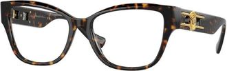 Versace Ladies Black Rectangular Eyeglass Frames VE3347 108