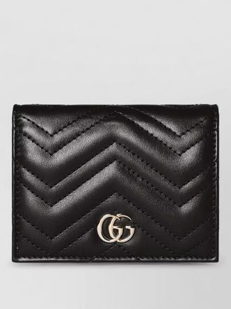 Gucci small gg wallet chevron quilted pattern