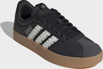 adidas Sneaker ADIDAS SPORTSWEAR VL COURT 3.0, Damen, Gr. 38,5, core schwarz, core wei&szlig;, cyber metallic, Leder, Textil, Schuhe Sneaker