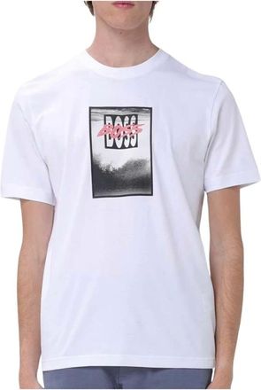HUGO BOSS Hombre, Camisetas, Blanco, Talla: XL
