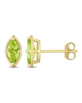 Rina Limor Mini Bezel 14K 0.80 Ct. Tw. Peridot Studs