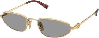 Miu Miu Zonnebril Grijs/Goud