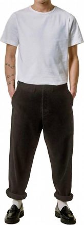 Merz b. Schwanen Corduroy Chino Pants In Black