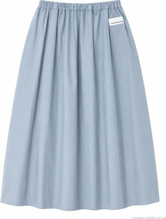 Nine In The Morning Nixie Skirt - Dames - Midirokken - Blauw - W25 - Katoen - Rokken