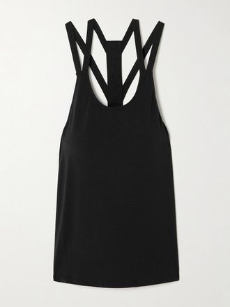 Eres Canotta In Jersey Di Misto Modal E Seta Stretch Con Logo Ricamato Allyson - Nero