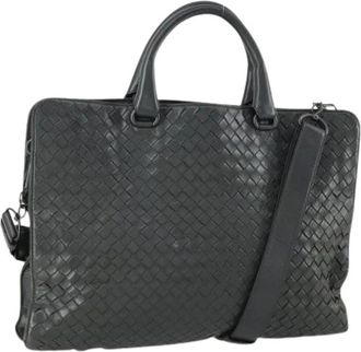 Bottega Veneta Pre-owned Handbags, female, Gray, Size: ONE SIZE Pre-owned Vintage Hand Bag
