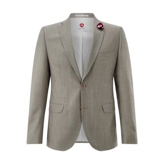 Club of Gents Elegant Zand Colbert Jas - Heren - Jassen - Beige - Maat: XL