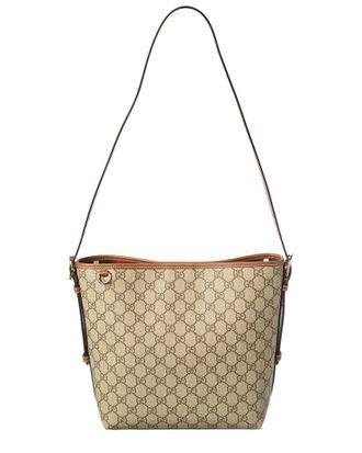 Gucci Gs Small Supreme Canvas & Leather Tote