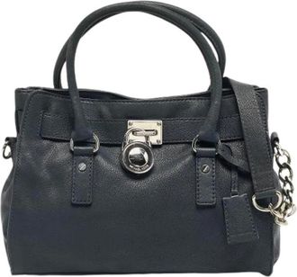 Michael Kors Pre-owned Handbags, female, Blue, Size: ONE SIZE Pre-owned Leather Handbag