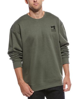 Scotch & Soda Embroidered Logo Crewneck Sweatshirt