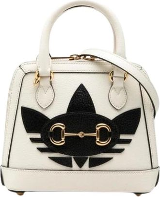 Gucci Pre-owned Handbag - Dames - Vintage Handtas - Wit - ONE Size - Leer - Vintage