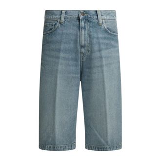 Carhartt Work in Progress Heren, Korte broeken, Blauw, Maat: W30 Denim