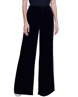 L'agence LAgence Pilar Silk-Blend Wide Leg Pant