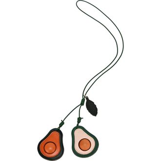 OLD TREND Avo Genuine Leather Botanical Fruit Charm in Caramel & Beige at Nordstrom