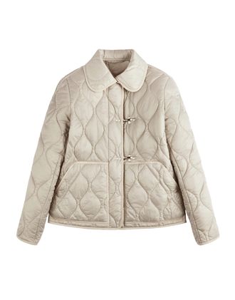 Fay Quilted Short Coat with Toggle Closures