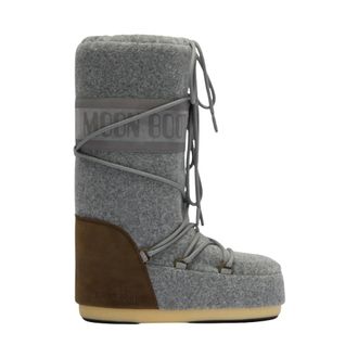 Moon Boot Botas Icon Nubuck Felt - Shoes - Mujer - Gris - 39 EU