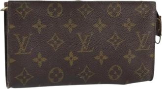 Louis Vuitton Pre-owned Wallets, female, Brown, Size: ONE SIZE Pre-owned Canvas Wallet
