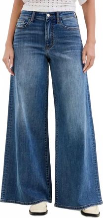 Judy Blue High Waisted Palazzo Denim In Medium Wash