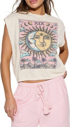 Spiritual Gangster Power of Sun Shore Sweater in Vintage White at Nordstrom, Size X-Small