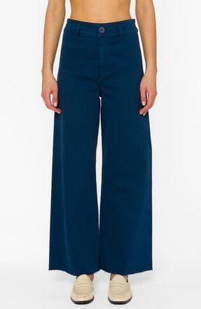 Velvet Heart Margiela High Waist Wide Leg Pants in French Navy at Nordstrom Rack, Size 30