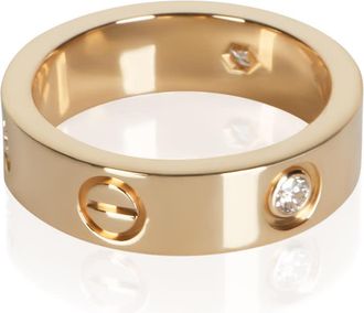 Cartier Pre-Owned Cartier Yellow Gold Diamond Love Ring