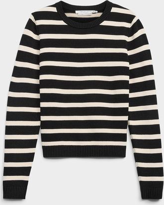 Contemporaine Womens Contrasting trim striped sweater