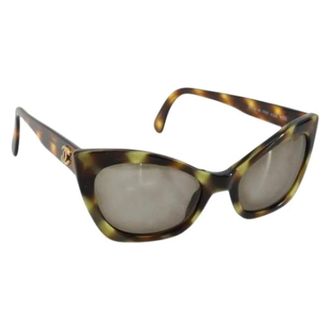 Chanel Pre-owned Accessories, female, Brown, Size: ONE SIZE Pre-owned Plastic Sunglasses