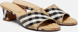 Burberry Sloane 45 Burberry Check mules