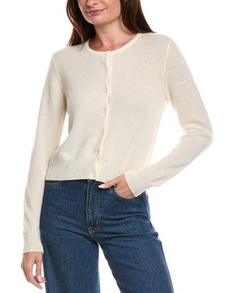 Fort&eacute; Cashmere Cropped Cashmere Sweater