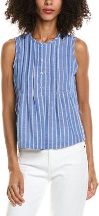 Max Studio Pleated Button Front Blouse