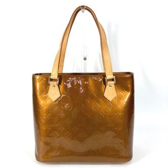 Louis Vuitton Bronze Brown Monogram Vernis Canvas Shoulder Bag Tote Bag (Pre-Owned)