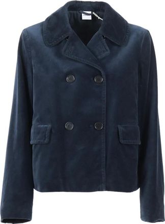 Aspesi Jacket - Dames - Zomerjassen - Blauw - M - Katoen - Jassen