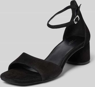 Vagabond Ledersandalette mit Blockabsatz Modell Piper in Black, Größe 37