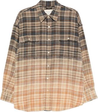 R13 Check-pattern Shirt