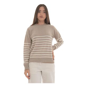 Pennyblack Pippo Pullover - Dames - Ronde hals truien - Wit - L - Wol - Truien & Vesten
