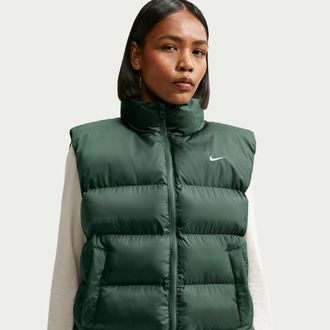 Nike Womens Nike Sportswear Therma-FIT Vest in Green | IF5929-303