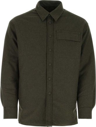 Givenchy Shirtjack met borstzak - Groen