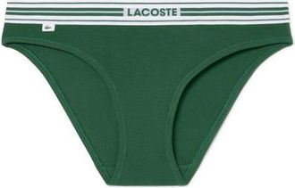 Lacoste Stretch Cotton Bikini Briefs in Green at Nordstrom, Size Xx-Large