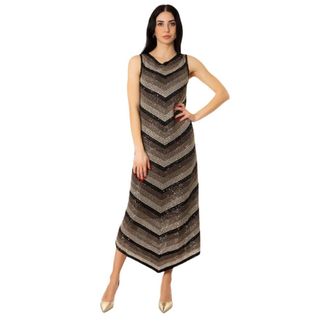 D.exterior Maxi Dresses, female, Black, Size: XL Abito lungo degrad&egrave;