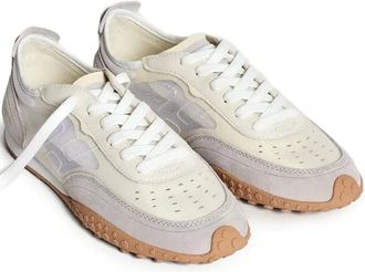 Hoff Mockingbird suède leren sneakers met mesh - Grijs