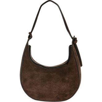 Reformation Medium Rosetta Shoulder Bag in Boss Suede at Nordstrom